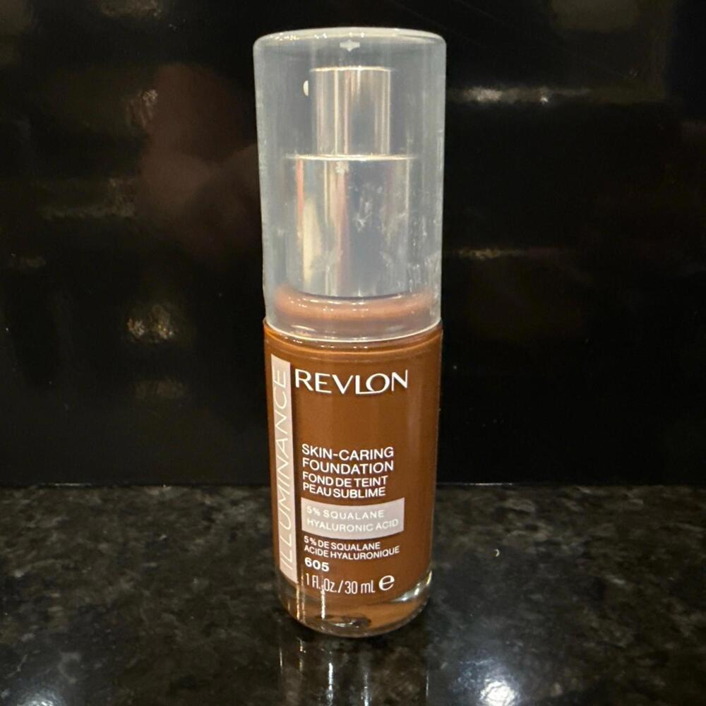 Revlon Illuminance Skin Caring Foundation 605 Rich Mahogany- New-Sealed